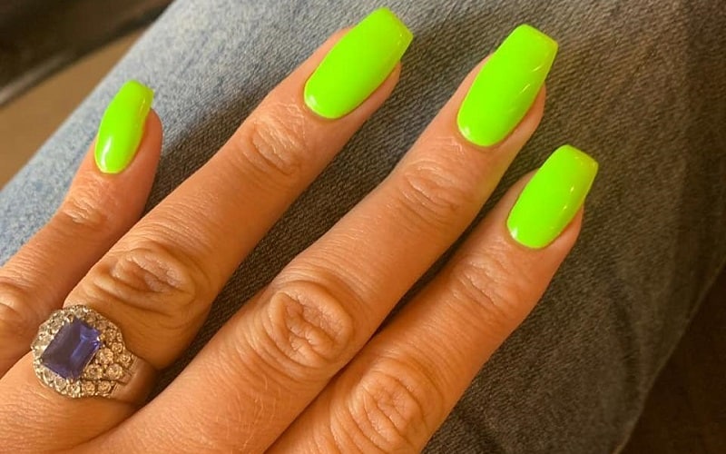 5. Neon Coffin Nails for a Pop of Color - wide 6
